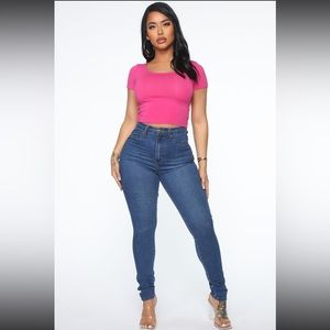 Light blue wash fashion nova skinny jeans size 15